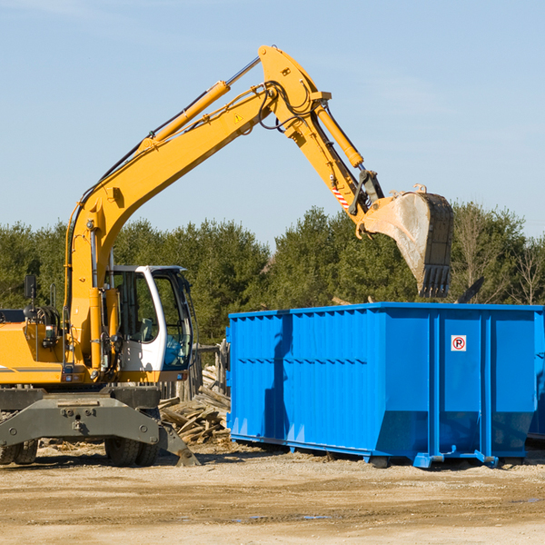 are there any restrictions on where a residential dumpster can be placed in Talty TX